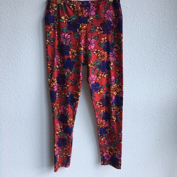 LuLaRoe UNICORN “Aloha” Hawaiian Print Leggings - Picture 1 of 5